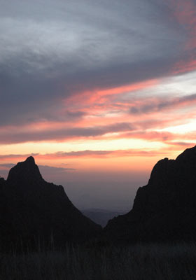 Chihuahuan Desert Sunset From The Chisos Basin!