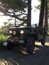 The top and  windshield down for a drive in my 1947 CJ2A (restored as WWII MB)