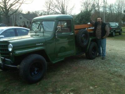 The 1951 Willys around Christmas!