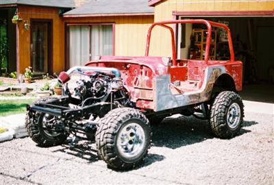 Jeep Project 91 YJ/Willys Frame,  Engine and Tub