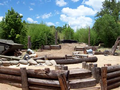 Pacific War Museum Mock Island Bunker Scene!