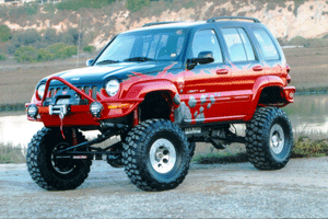 Jeep Liberty Off Road Solid Front Axle!