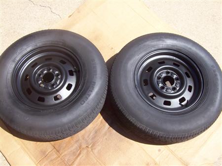 My MJ Jeep Wheels After Painting!
