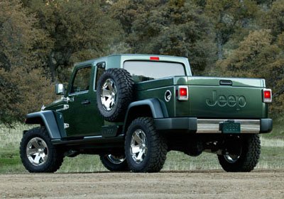 Jeep Gladiator Concept Rear View!