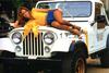 Daisy Duke and Jeep CJ7