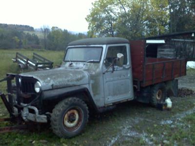 The '61 Willys dump truck the day I bought it
